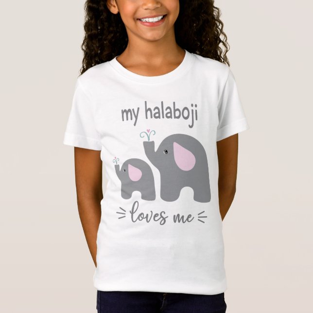 My Halaboji Kärlek Me - Elephant Shirt för barn T Shirt (Framsida)
