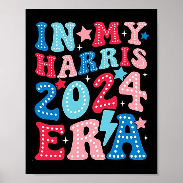 My Harris Era Groovy Kamala Us 2024 Val Poster (Framsidan)