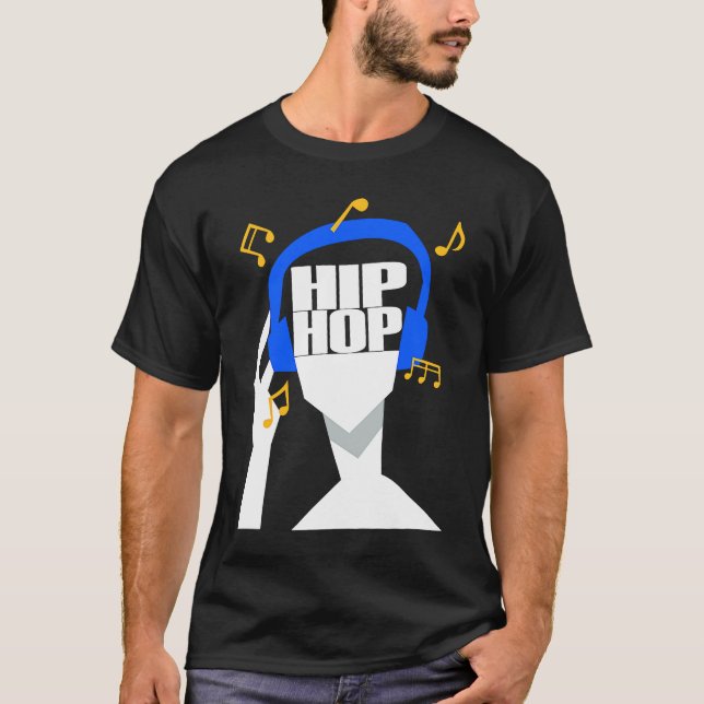 My headphones plays only Hip Hop  1 T Shirt (Framsida)