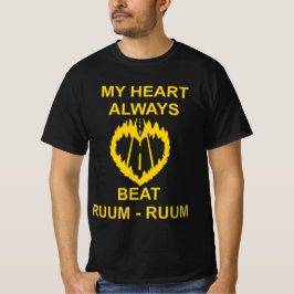 MY HEART ALWAYS BEAT RUUM-RUUM YELLOW 2026 T SHIRT