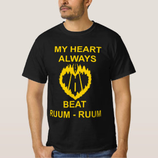 MY HEART ALWAYS BEAT RUUM-RUUM YELLOW 2026 T SHIRT