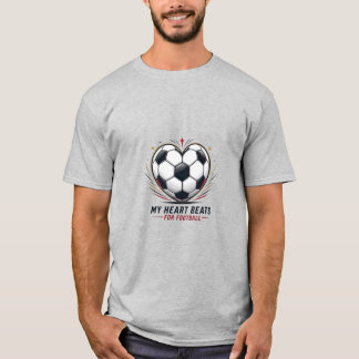 My Heart Beats For Football Personalized Soccer Gi T Shirt