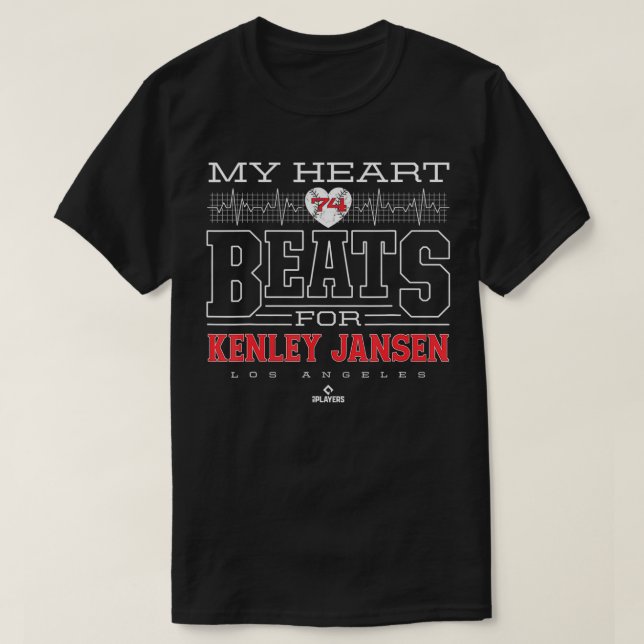 My Heart Beats For Kenley Jansen  T Shirt (Design framsida)