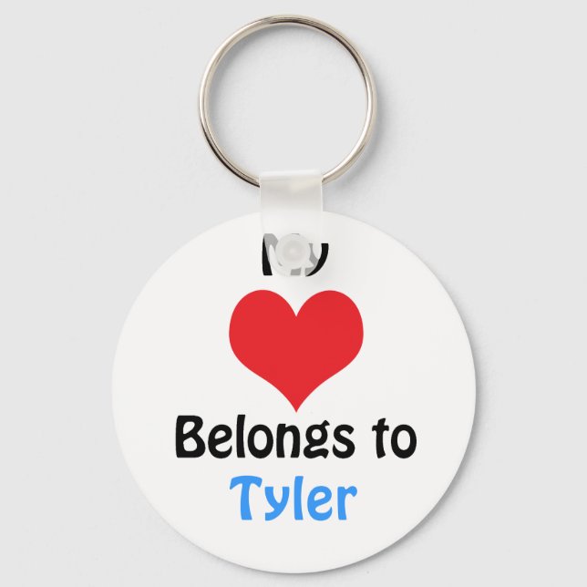 My heart Belongs to Tyler Nyckelring (Framsida)