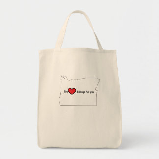 My Heart belongs to you Oregon canvas bag Tygkasse
