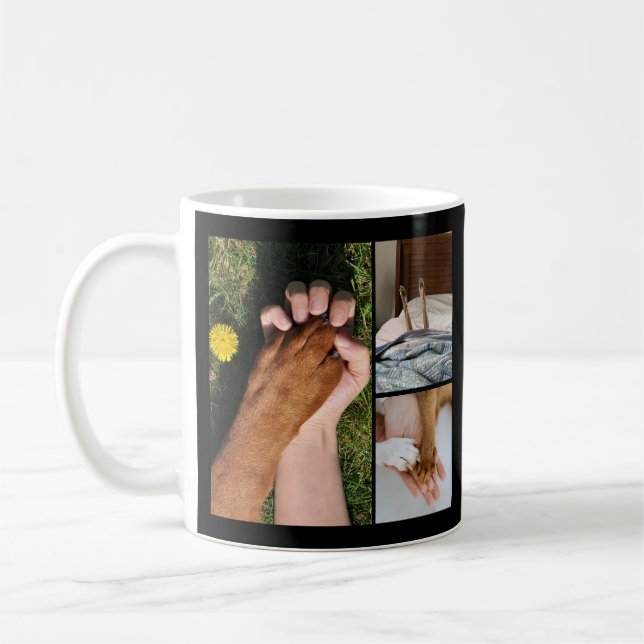 My Heart Has Four Legs Dog Love Design Kaffemugg (Vänster)