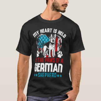 My Heart Is Held By The Paws Of A German Shepherd T Shirt