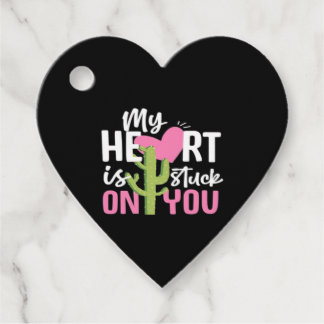 My Heart Is Stuck On You Cactus Heartfelt Design  Gåvor Etiketter