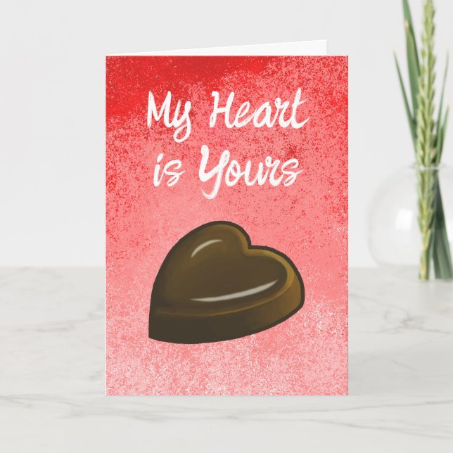 My Heart is Yours Valentine Kort (Framsida)