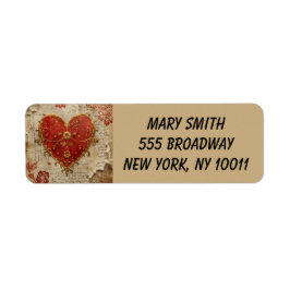 My Heart  Returadress Etikett
