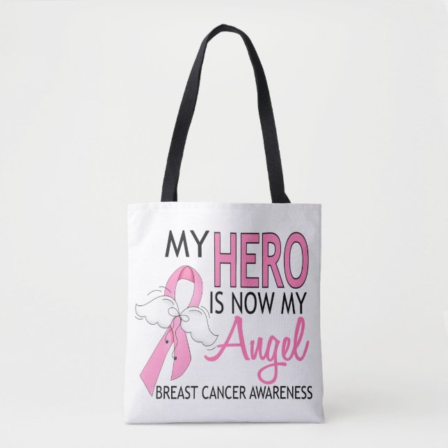 My Here Is Now My Angel Breast Cancer Tygkasse (Framsida)