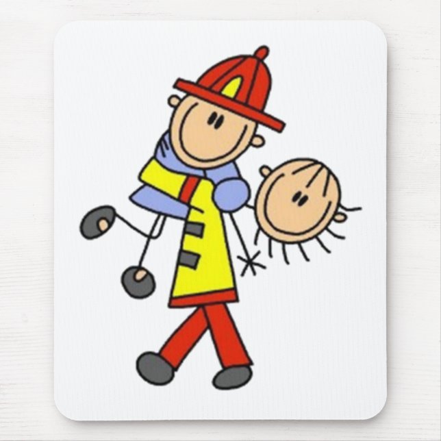 My Hero Firefighter Stick figur Musmatta (Framsidan)