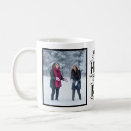 My Hero My Mom Bold Personalized 2 Photo Kaffemugg