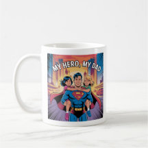 My Hero - Superdad Tecknad Stil Art