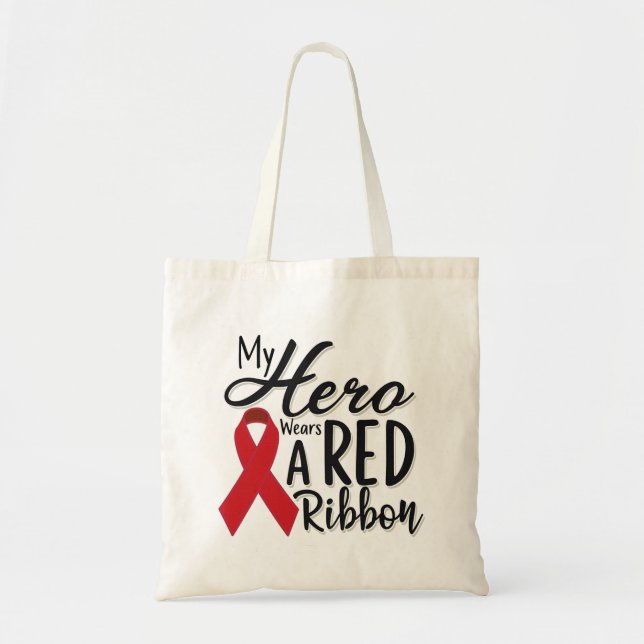 My Hero Wears a Red Ribbon Tygkasse (Framsidan)