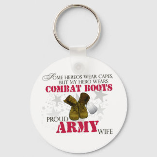 My Hero wears Combat Boots - Arméfru Nyckelring
