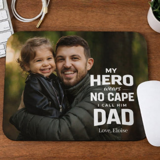 My Hero Wears No Cape Photo Father's Day Gift  Musmatta