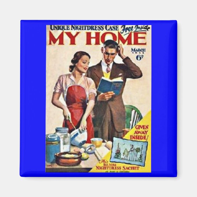 "My Home, 1933" RETRO MAGNET (Framsidan)