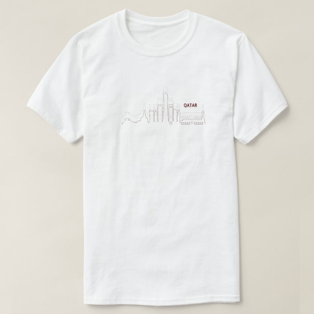 My Home Qatar – Minimalist Design T Shirt (Design framsida)