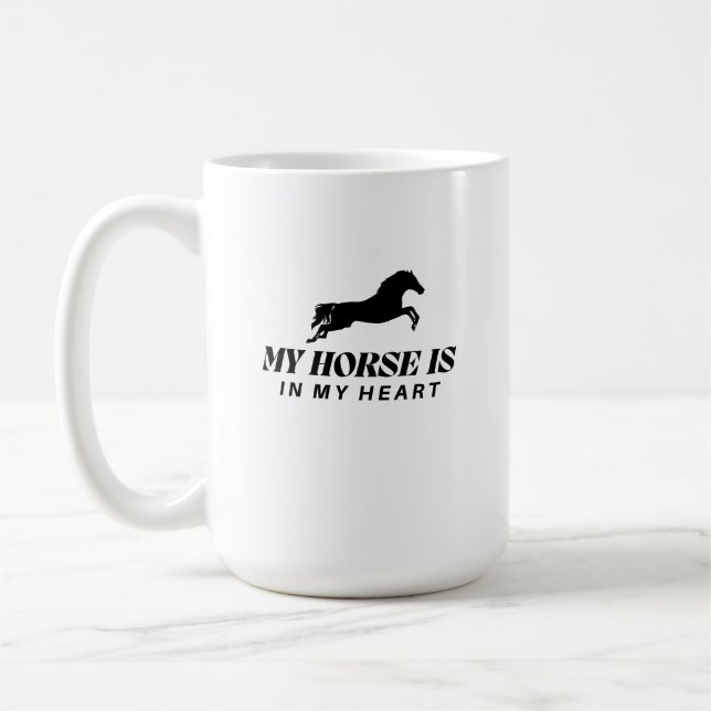 MY HORSE Horse Lover Shirt Kaffemugg (Vänster)