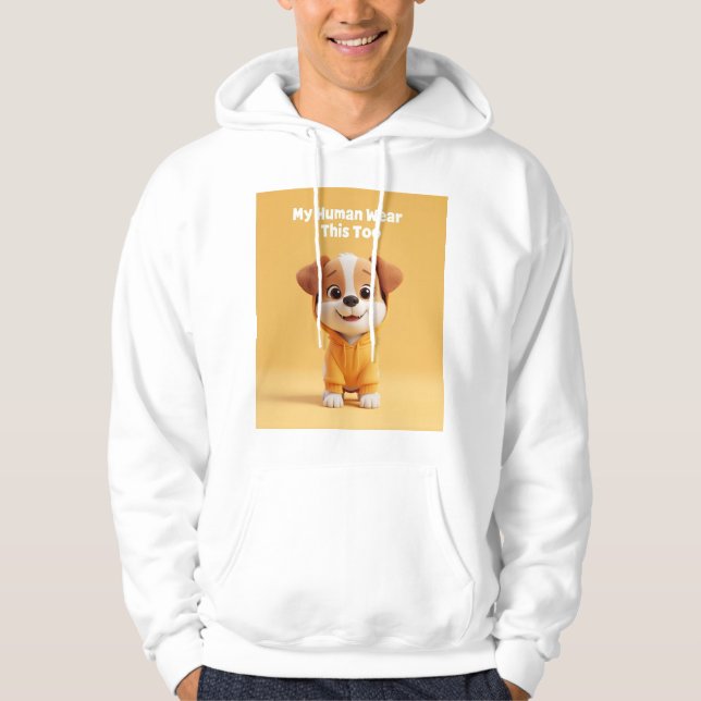 My Human Wears This Too Hoodie (Framsida)