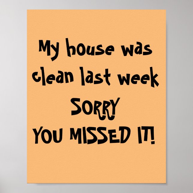 MY HUS VAR CLEAN POSTER (Framsidan)