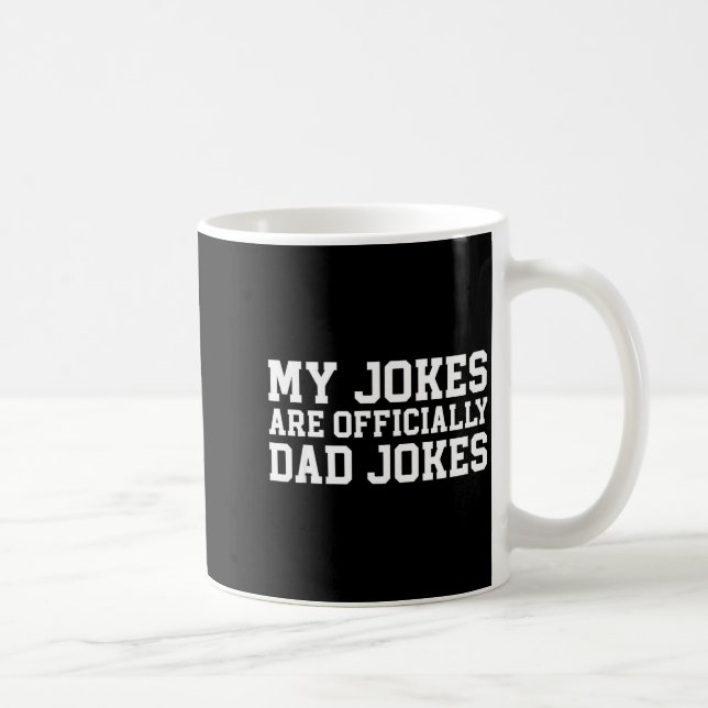 My Jokes Are Ly Dad Jokes Pregnancy Announcement  Kaffemugg (Höger)