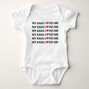 MY KAKA KÄRLEK ME - RED HEART Baby Bodykostym T Shirt