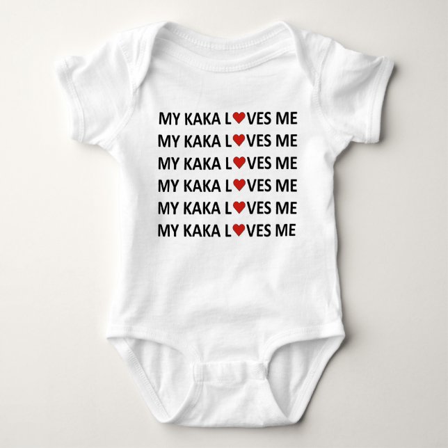 MY KAKA KÄRLEK ME - RED HEART Baby Bodykostym T Shirt (Framsida)