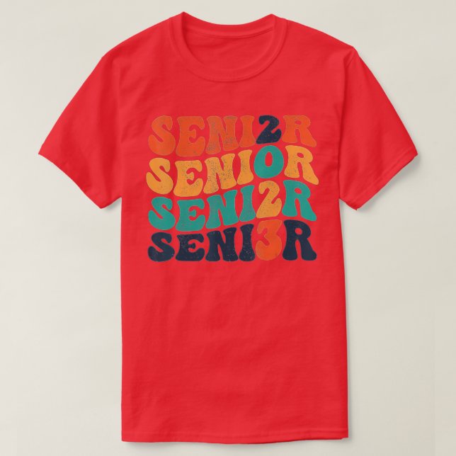 My Last First Day Senior 2023 Back To School Class T Shirt (Design framsida)