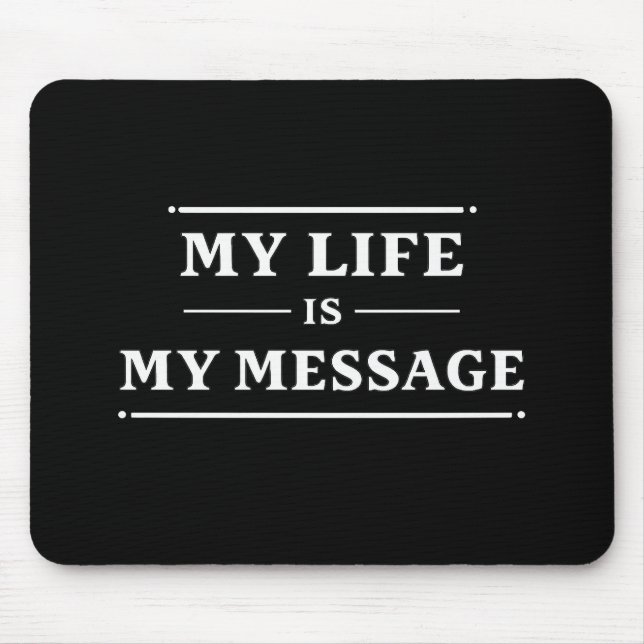 My Life Is My Message – Minimal Statement Typo Musmatta (Framsidan)