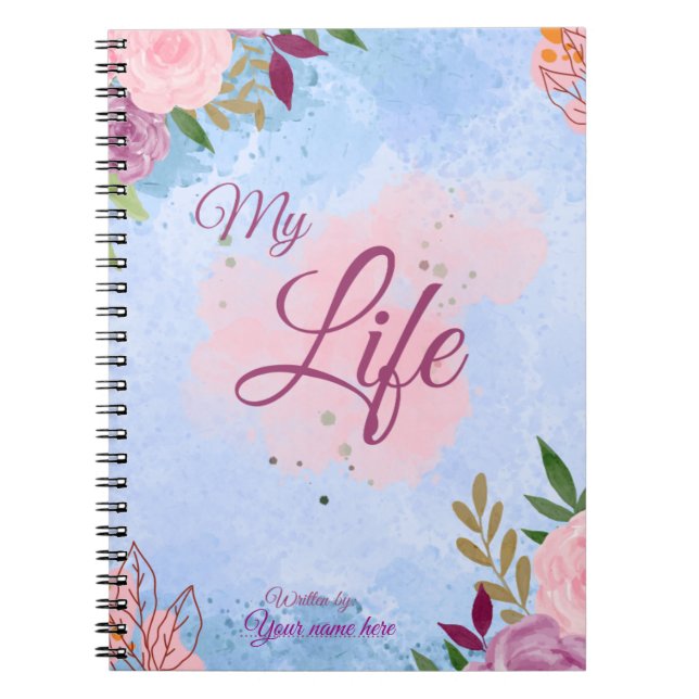 My Life-Spiral Photo Notebook Anteckningsbok (Framsidan)