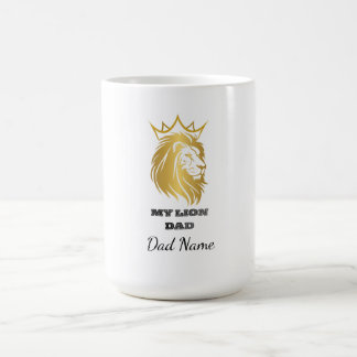 My Lion Dad – Golden Lion Father gift for Dad Kaffemugg