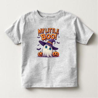 My Little Boo Cute Halloween Ghost in Witch Hat T Shirt