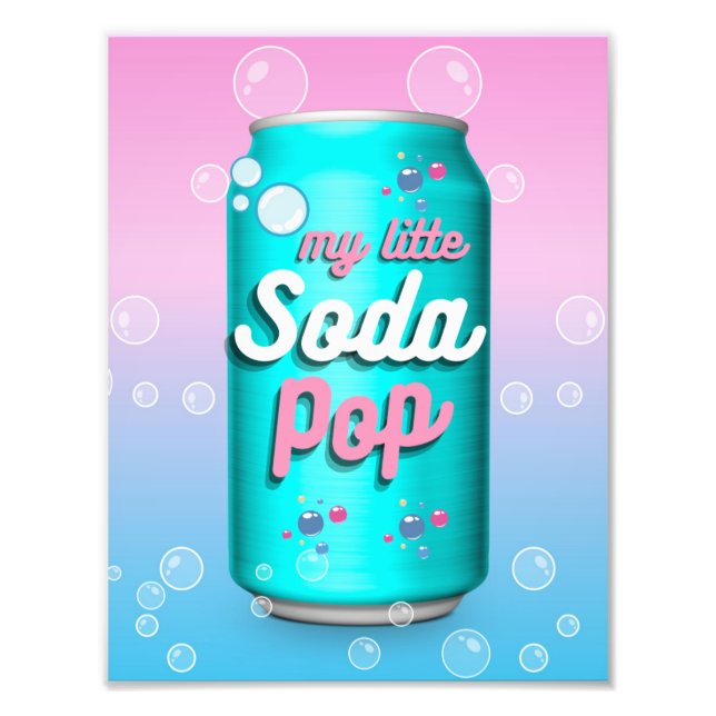 My little Soda Pop Can Bubbles  Fototryck (Framsidan)