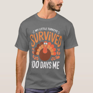 My Little Survived 00 Days of Me Funny Parenting Q T Shirt
