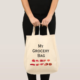 My Livsmedel Tote Bag - endast Kött Tygkasse