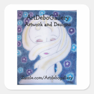 My Logo Sticker Fyrkantigt Klistermärke