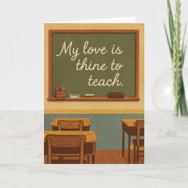 My love is thine to teach kort