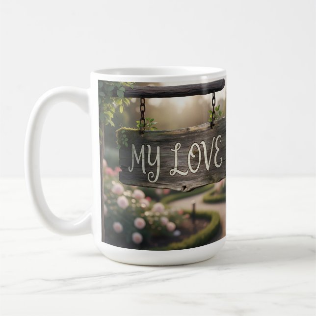My Love Mug | Romantic Coffee Mug Gift for Couples Kaffemugg (Vänster)