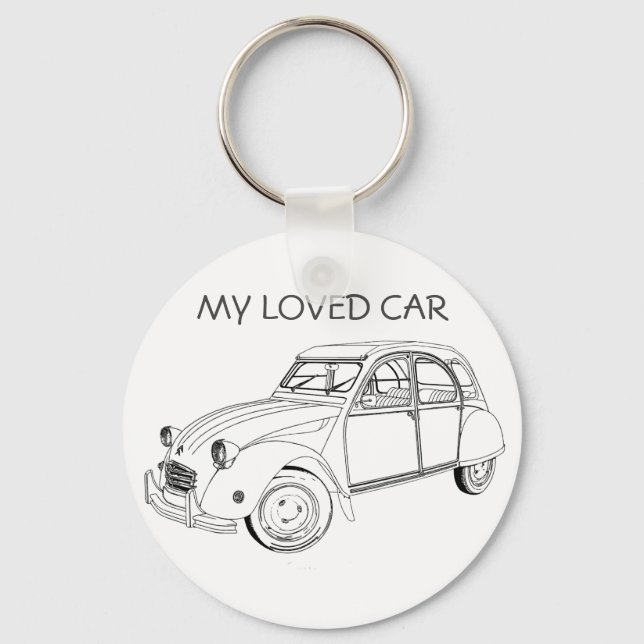 My loved car: Citroën 2 CV Nyckelring (Framsida)