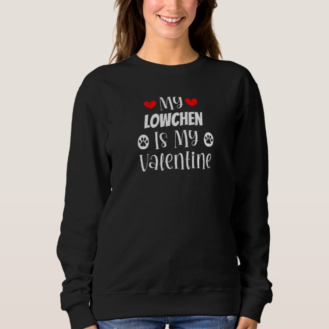 My Lowchen is My Valentine Cute Valentine's Day T Shirt (Framsida)
