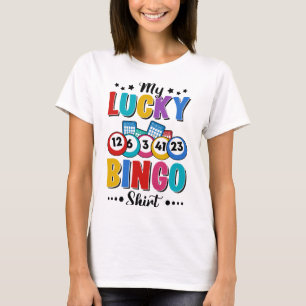 My Lucky Bingo Shirt Bingo Älskare Spelare Gamblin T Shirt