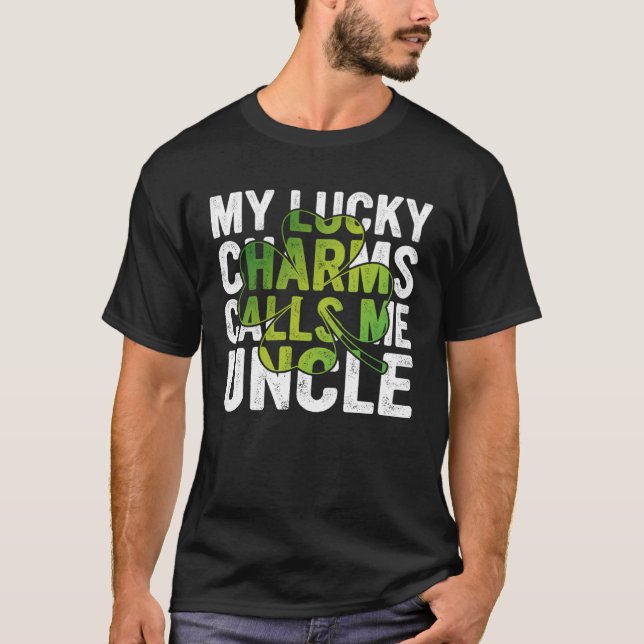 My Lucky Charms Call Me Uncle Shamrock C T Shirt (Framsida)