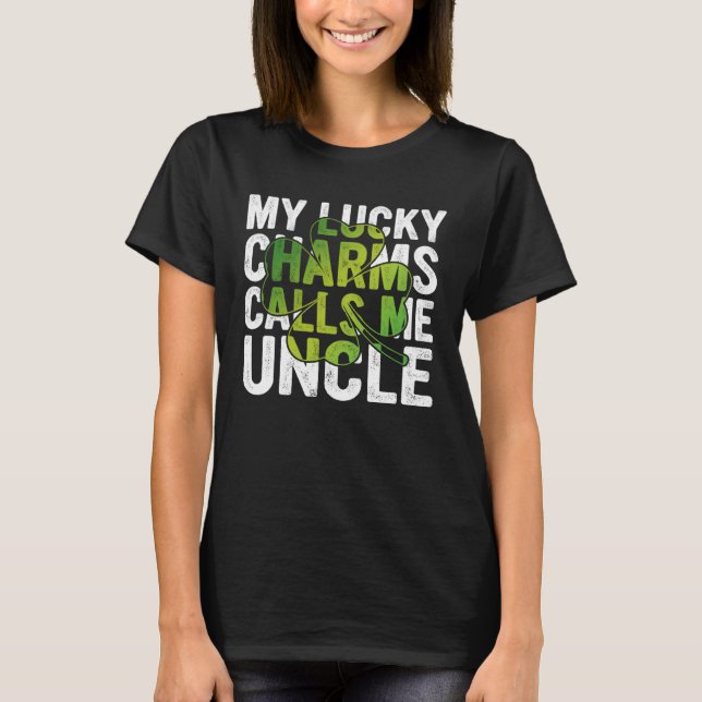 My Lucky Charms Call Me Uncle Shamrock C T Shirt (Framsida)