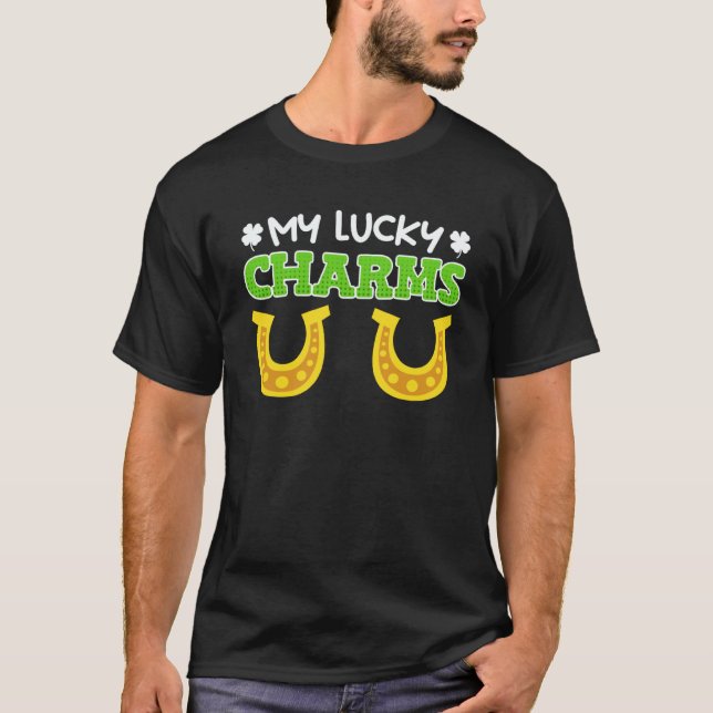 My Lucky Charms St Patrick's Day T Shirt (Framsida)