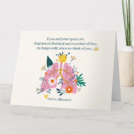 My Lungs Smile When We Think of You Tack Kort