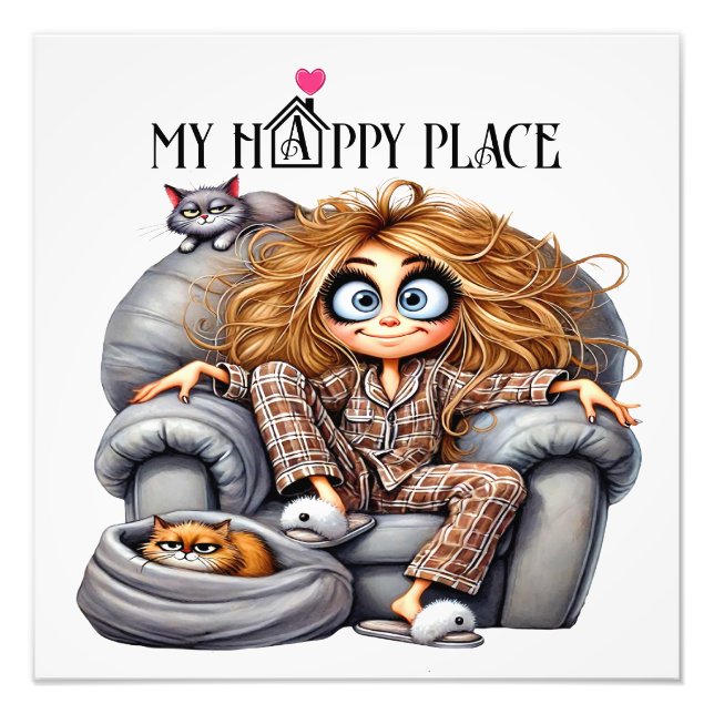 MY LYCKLIG STÄLLE FOTOTRYCK (Framsidan)