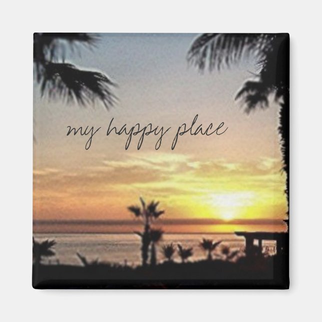 My lycklig ställe Mexiko Magnet (Framsidan)