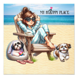 MY LYCKLIG STÄLLE PHOTO PRINT FOTOTRYCK